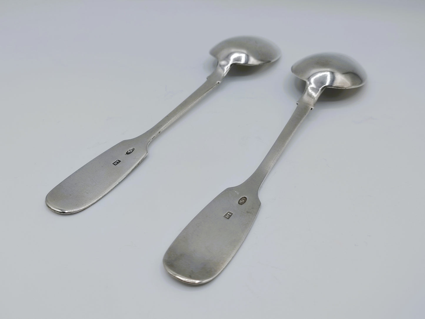 2 Zilveren lepels, M. Tarasov, Moskou, ca. 1910