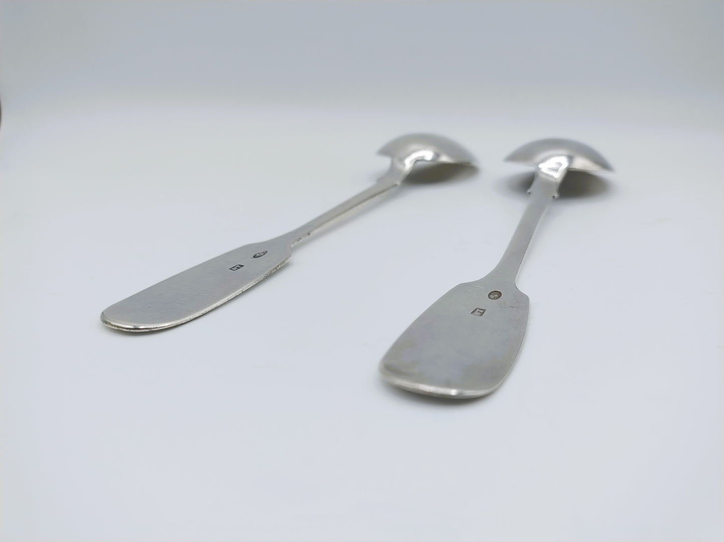 2 Zilveren lepels, M. Tarasov, Moskou, ca. 1910