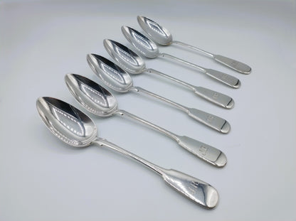 6 Silver spoons, M.A. Andreyeva, Moscow, approx. 1905