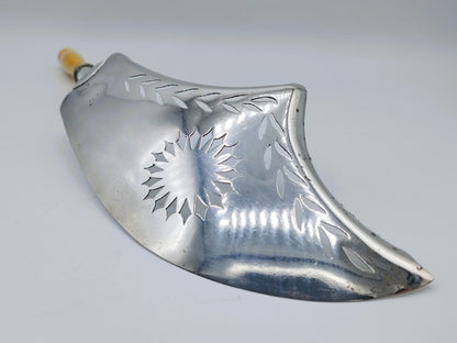 Silver fish slice, F. C. Thomas, Brussels, ca. 1820