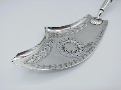 Silver fish slice, F. C. Thomas, Brussels, ca. 1820