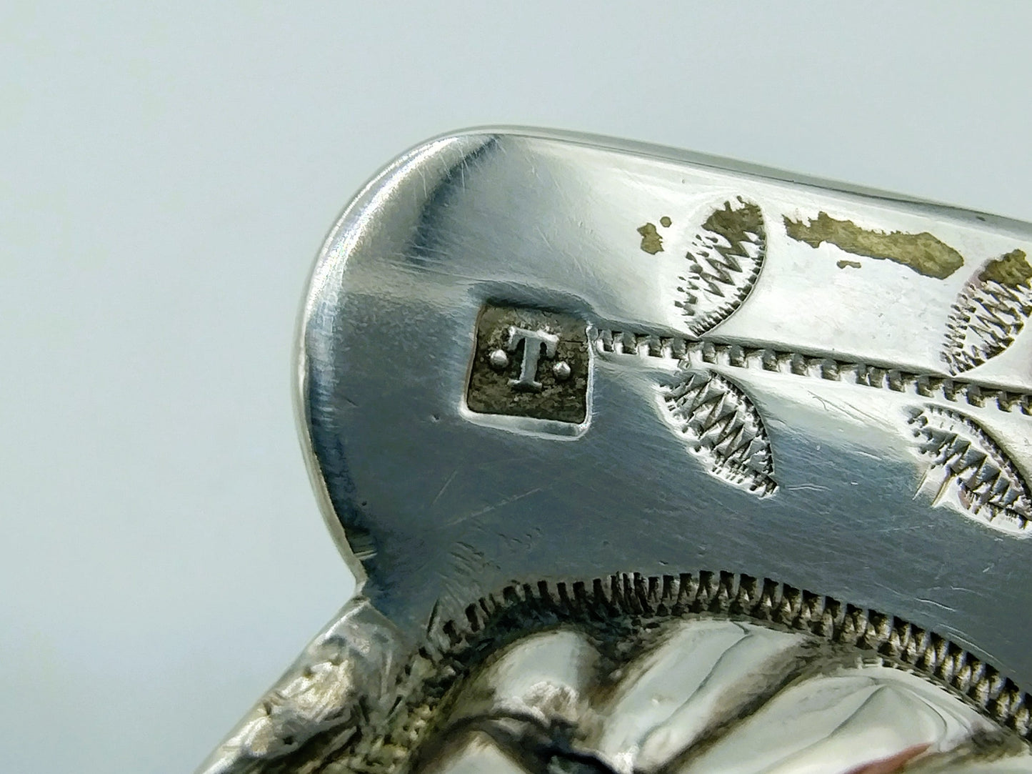 Silver fish slice, F. C. Thomas, Brussels, ca. 1820