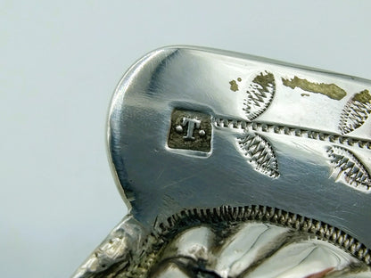 Silver fish slice, F. C. Thomas, Brussels, ca. 1820