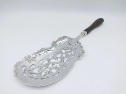 Silver fish slice, G. Grevink, Amsterdam, 1858