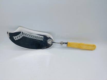 Silver fish slice, J. Helweg, Amsterdam, 1835
