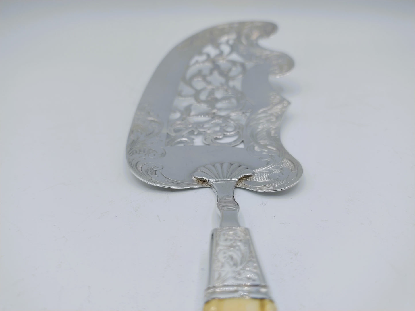 Silver fish slice, J. van Wijk, Amsterdam, 1844