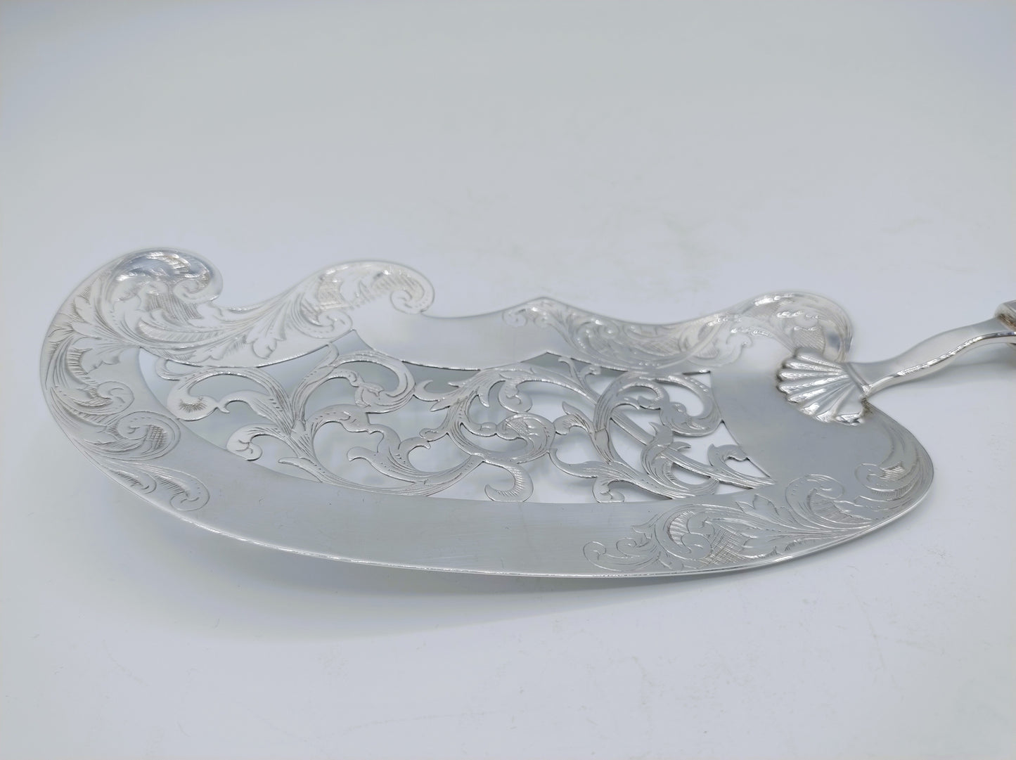 Silver fish slice, J. van Wijk, Amsterdam, 1844