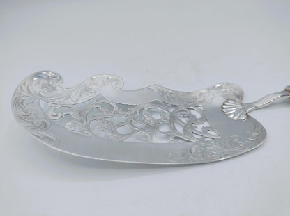 Silver fish slice, J. van Wijk, Amsterdam, 1844