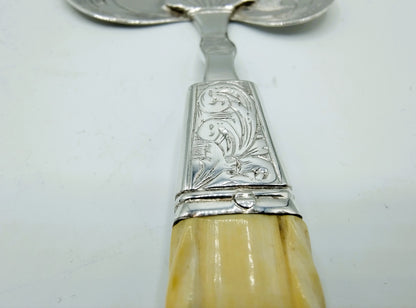 Silver fish slice, J. van Wijk, Amsterdam, 1844