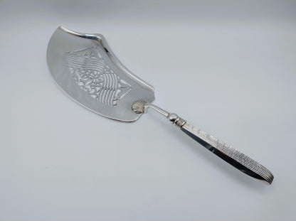 Silver fish slice, P.G. Petersen, Amsterdam, 1825