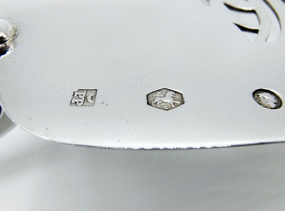 Silver fish slice, P.G. Petersen, Amsterdam, 1825