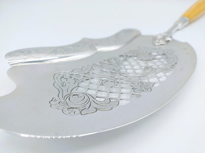 Silver fish slice, J. Schalkwijk, Rotterdam, 1846