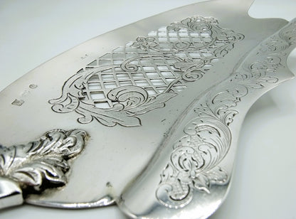 Silver fish slice, J. Schalkwijk, Rotterdam, 1846