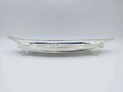 Silver oval dish, J. de Pater, Rotterdam, 1814