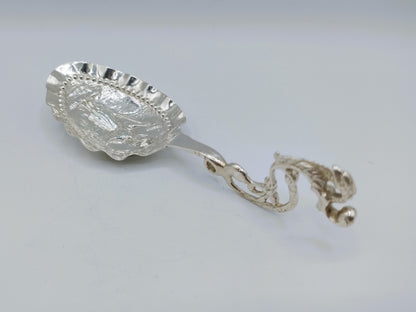 Silver cream spoon, Gebr. S. and H. Reitsma, Sneek, 1896