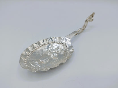 Silver cream spoon, Gebr. S. and H. Reitsma, Sneek, 1896