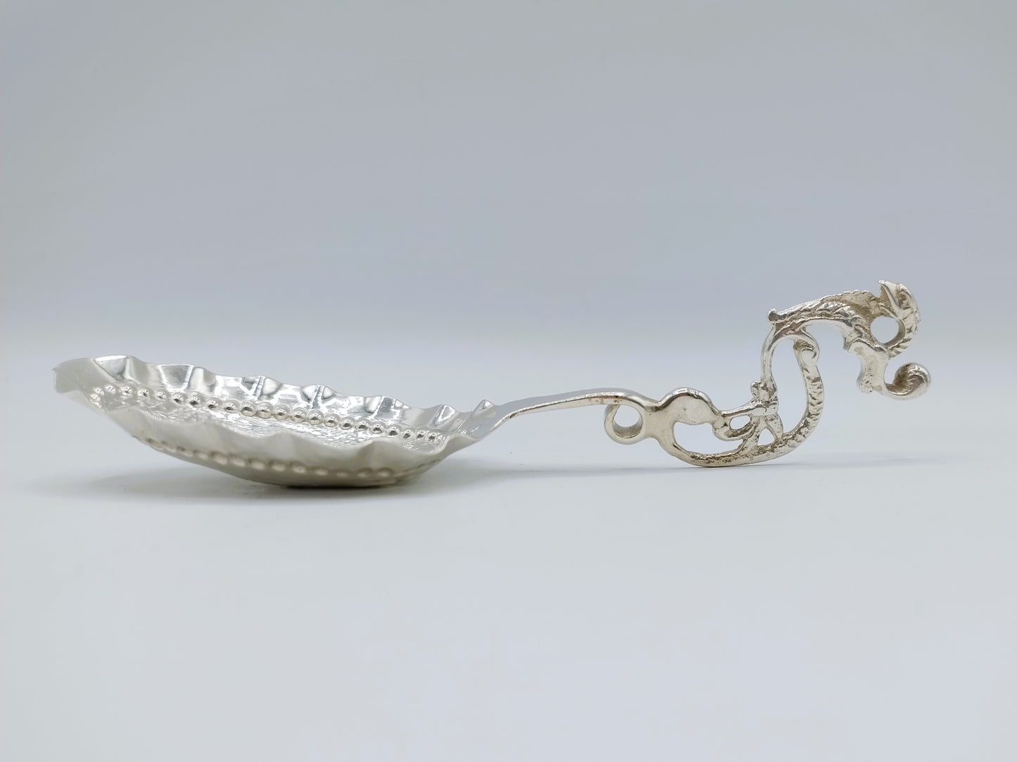 Silver cream spoon, Gebr. S. and H. Reitsma, Sneek, 1896