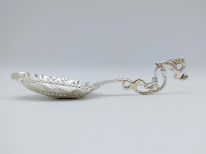 Silver cream spoon, Gebr. S. and H. Reitsma, Sneek, 1896