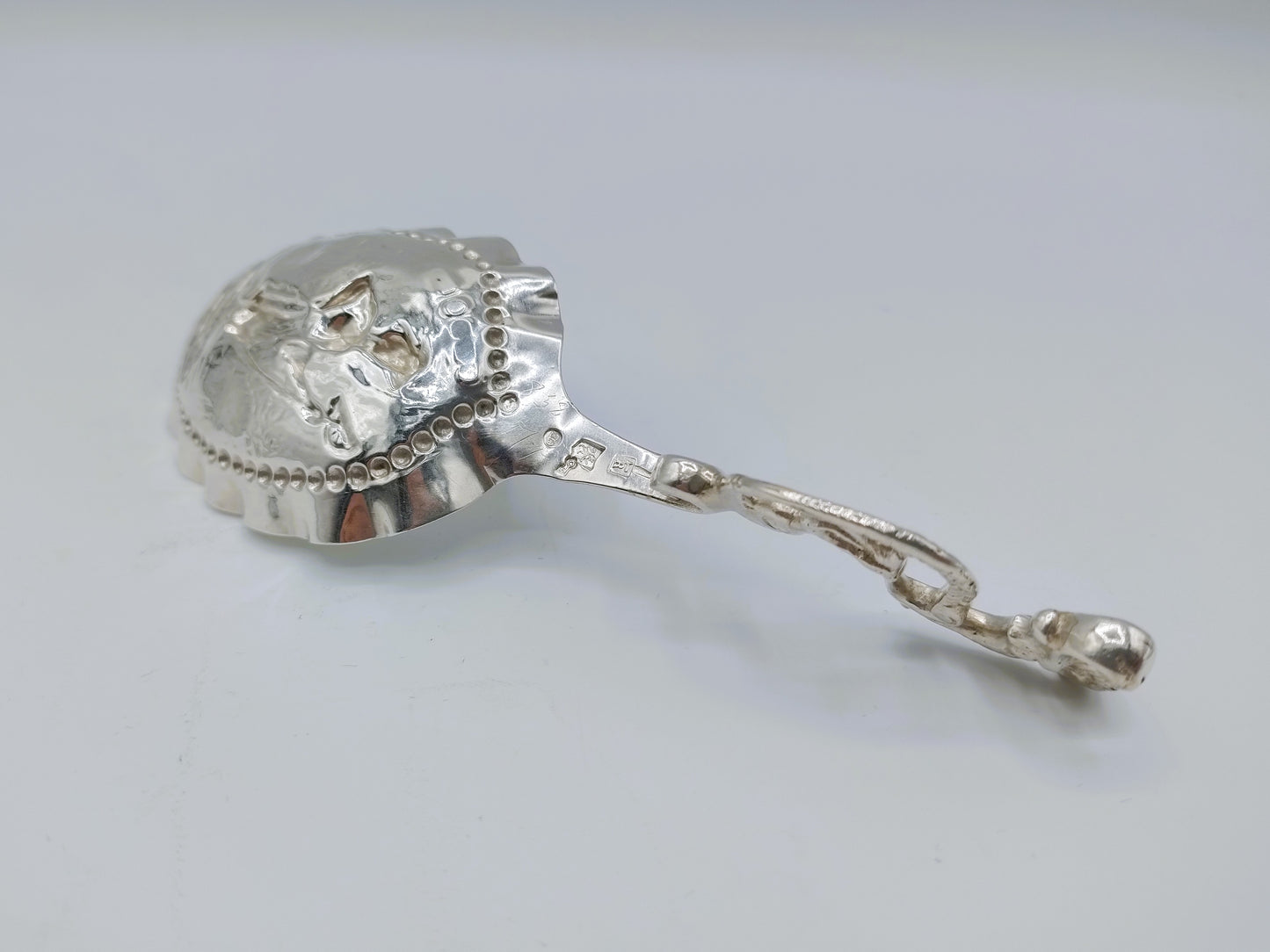 Silver cream spoon, Gebr. S. and H. Reitsma, Sneek, 1896