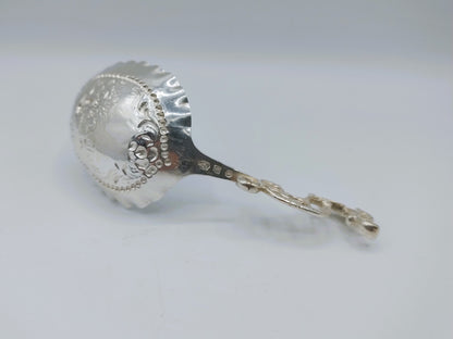 Silver cream spoon, makers' mark S. and H. Reitsma, Sneek, 1905