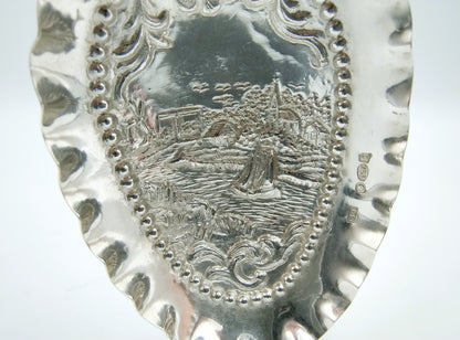 Silver cream spoon, makers' mark S. and H. Reitsma, Sneek, 1905