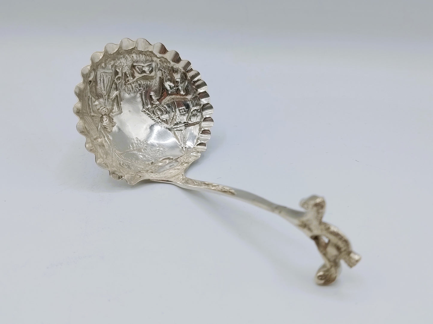 Silver cream spoon, H. Hooijkaas, Schoonhoven, 1885