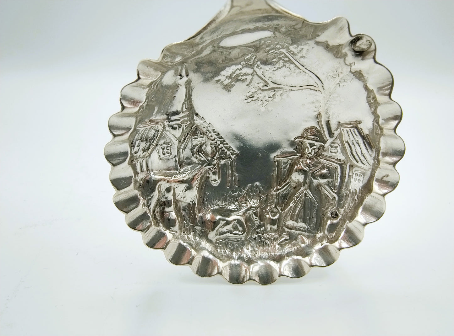 Silver cream spoon, H. Hooijkaas, Schoonhoven, 1885