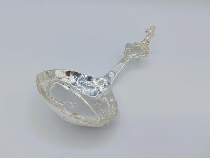 Silver cream spoon, P. Schmidt, Leeuwarden, 1818
