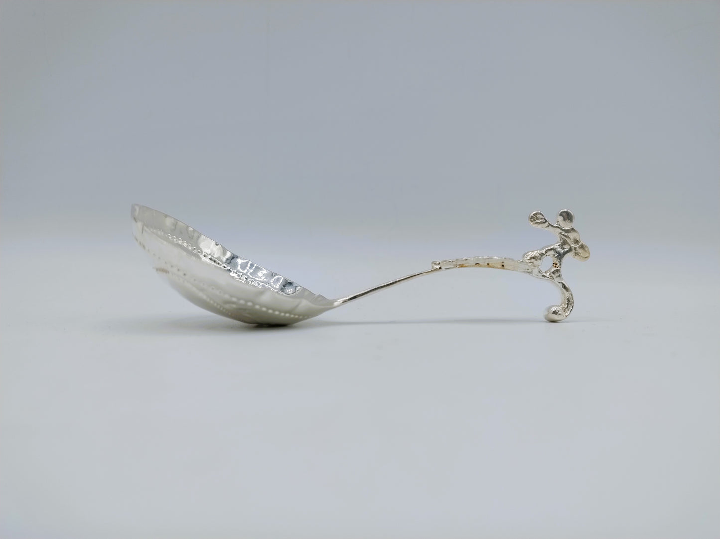 Silver cream spoon, P. Schmidt, Leeuwarden, 1818