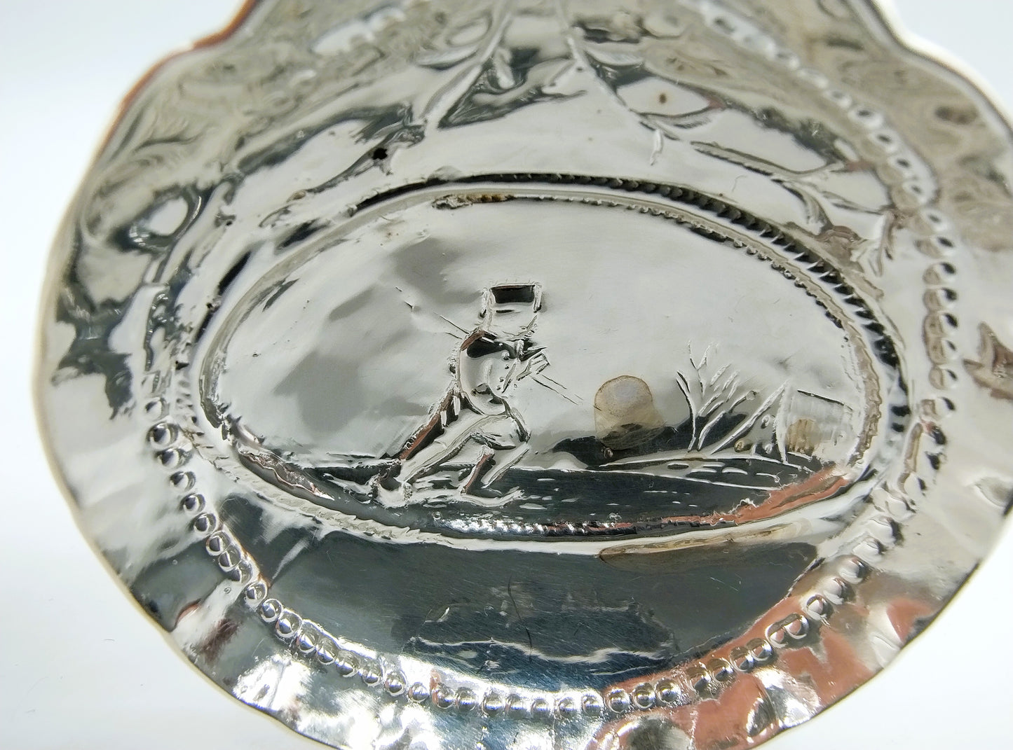 Silver cream spoon, P. Schmidt, Leeuwarden, 1818