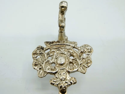 Silver cream spoon, 19th century
