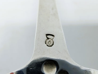 Silver cream spoon, 19th century
