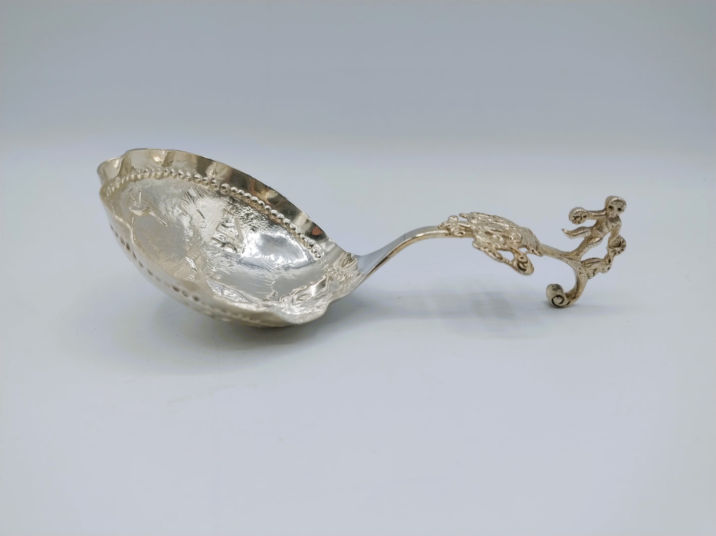 Silver cream spoon, 1902