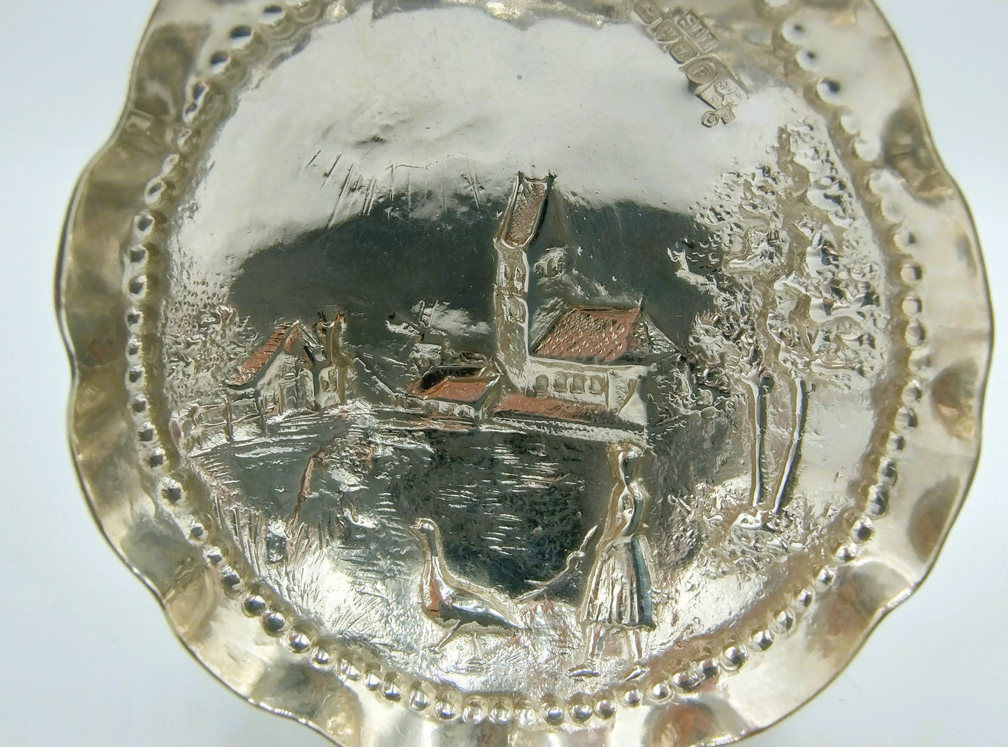Silver cream spoon, 1902