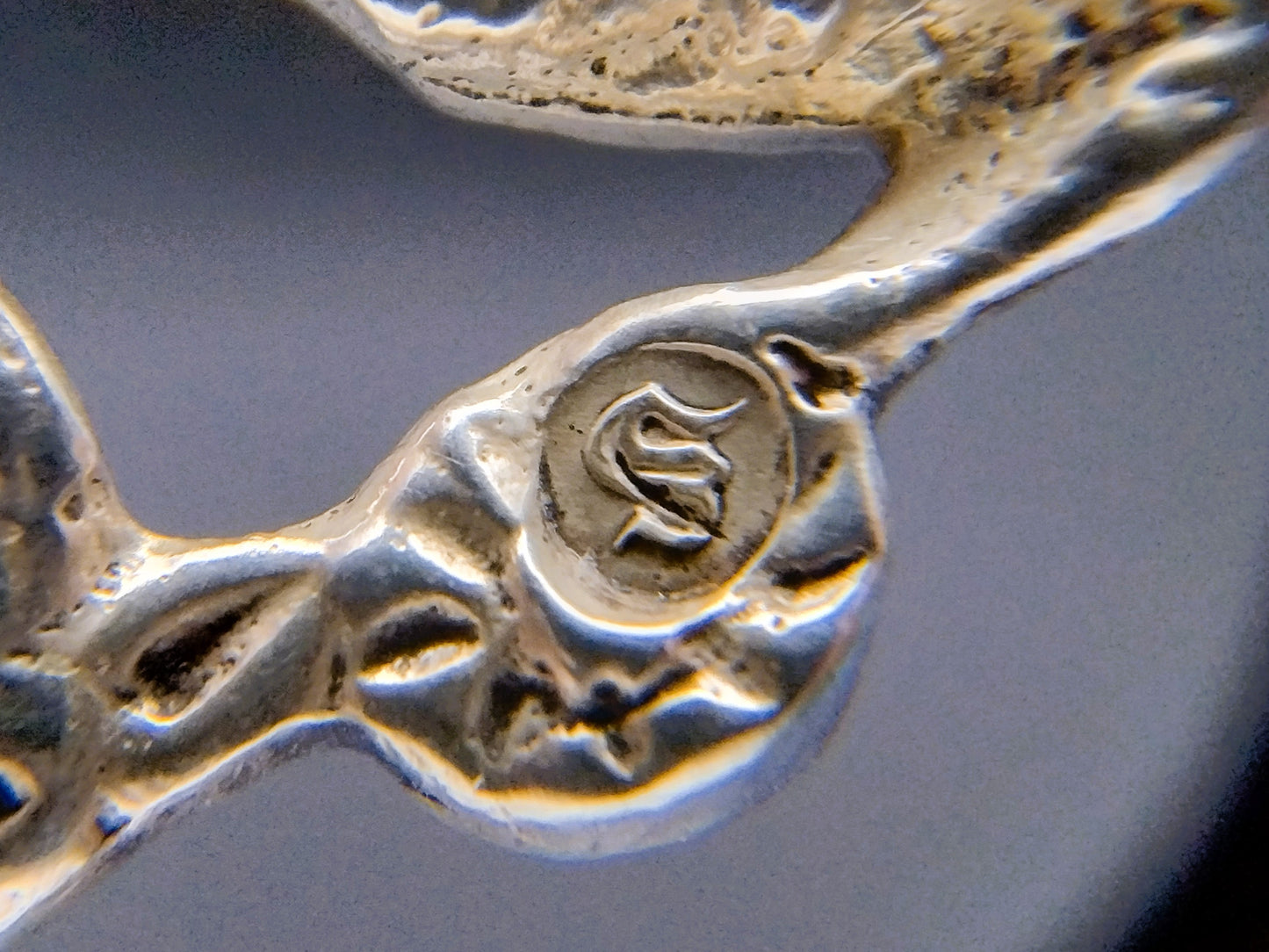 Silver cream spoon, 1902