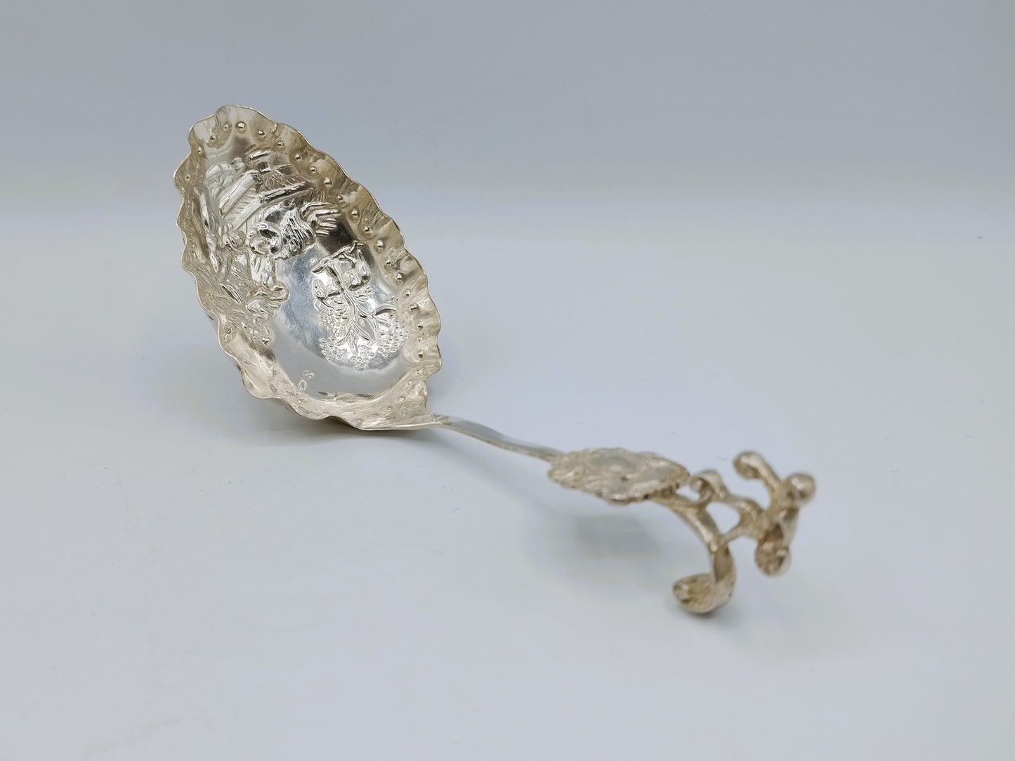 Silver cream spoon, R. Scheltens, Groningen, 1891