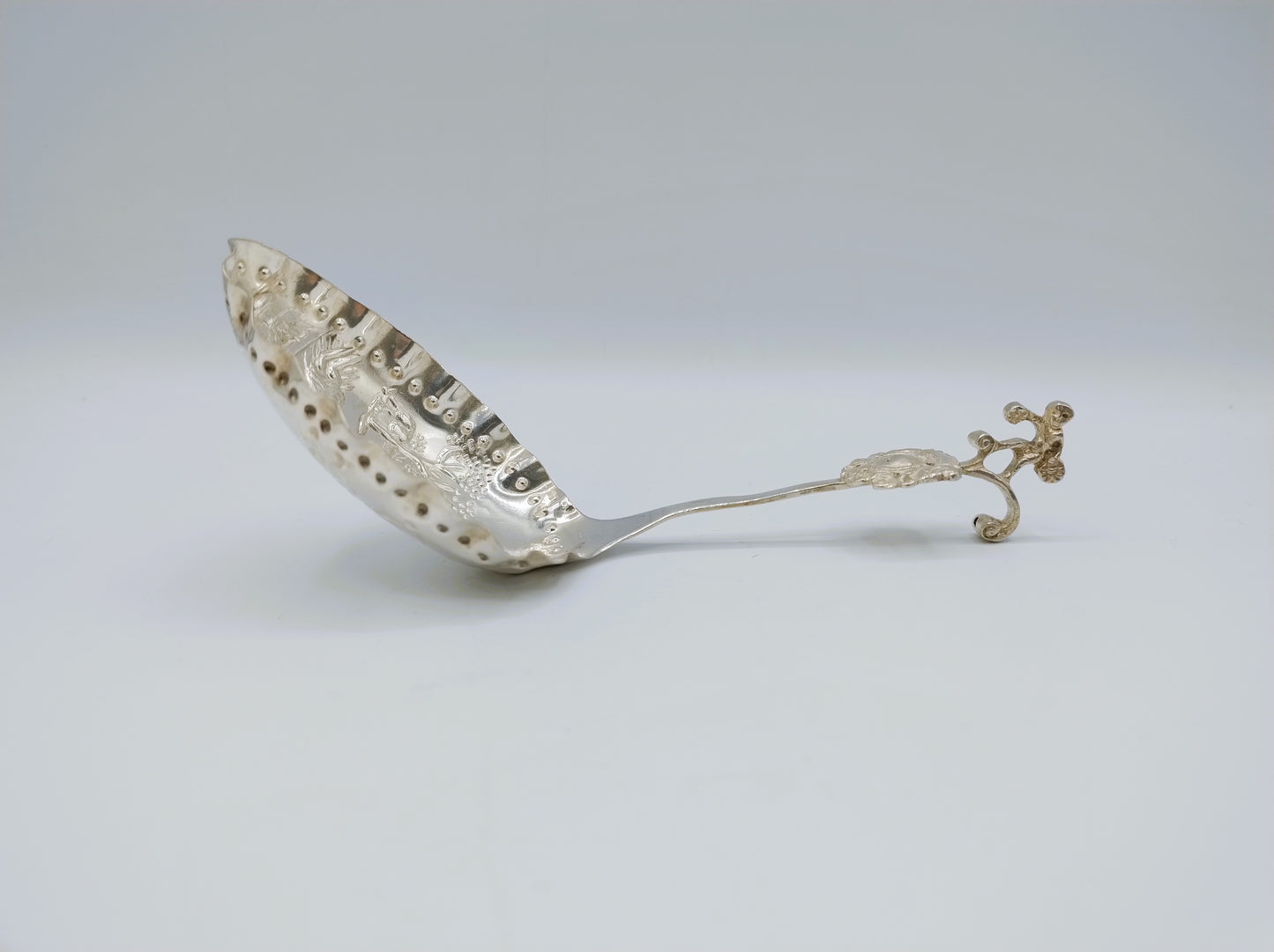 Silver cream spoon, R. Scheltens, Groningen, 1891
