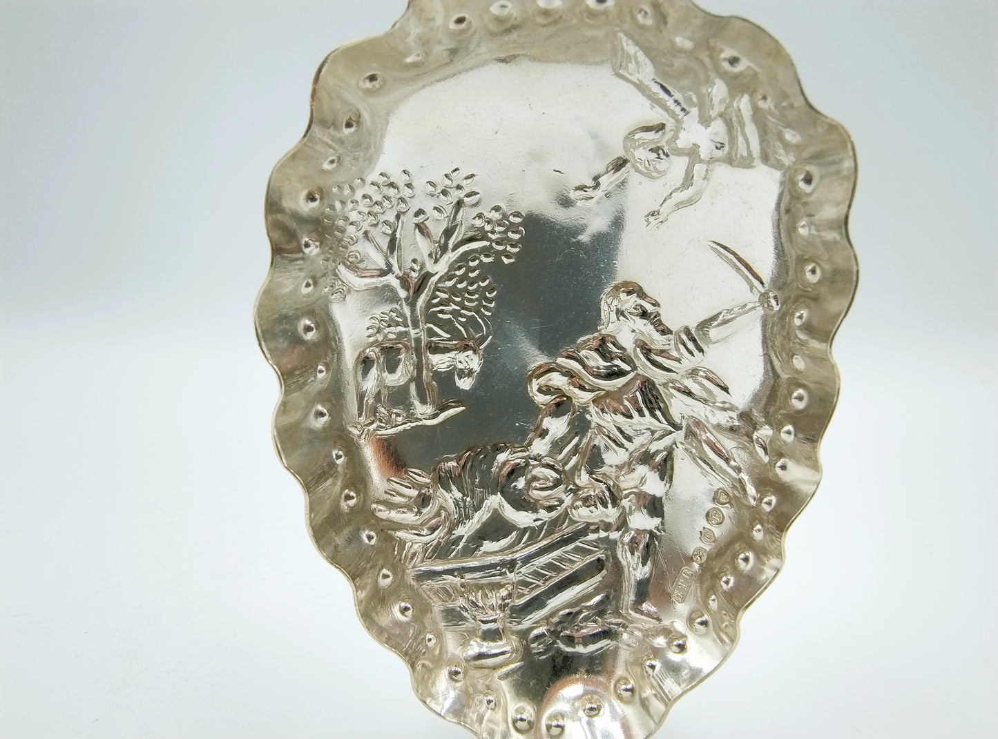 Silver cream spoon, R. Scheltens, Groningen, 1891