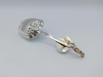 Silver cream spoon, P. van der Woude, Sneek, 1911