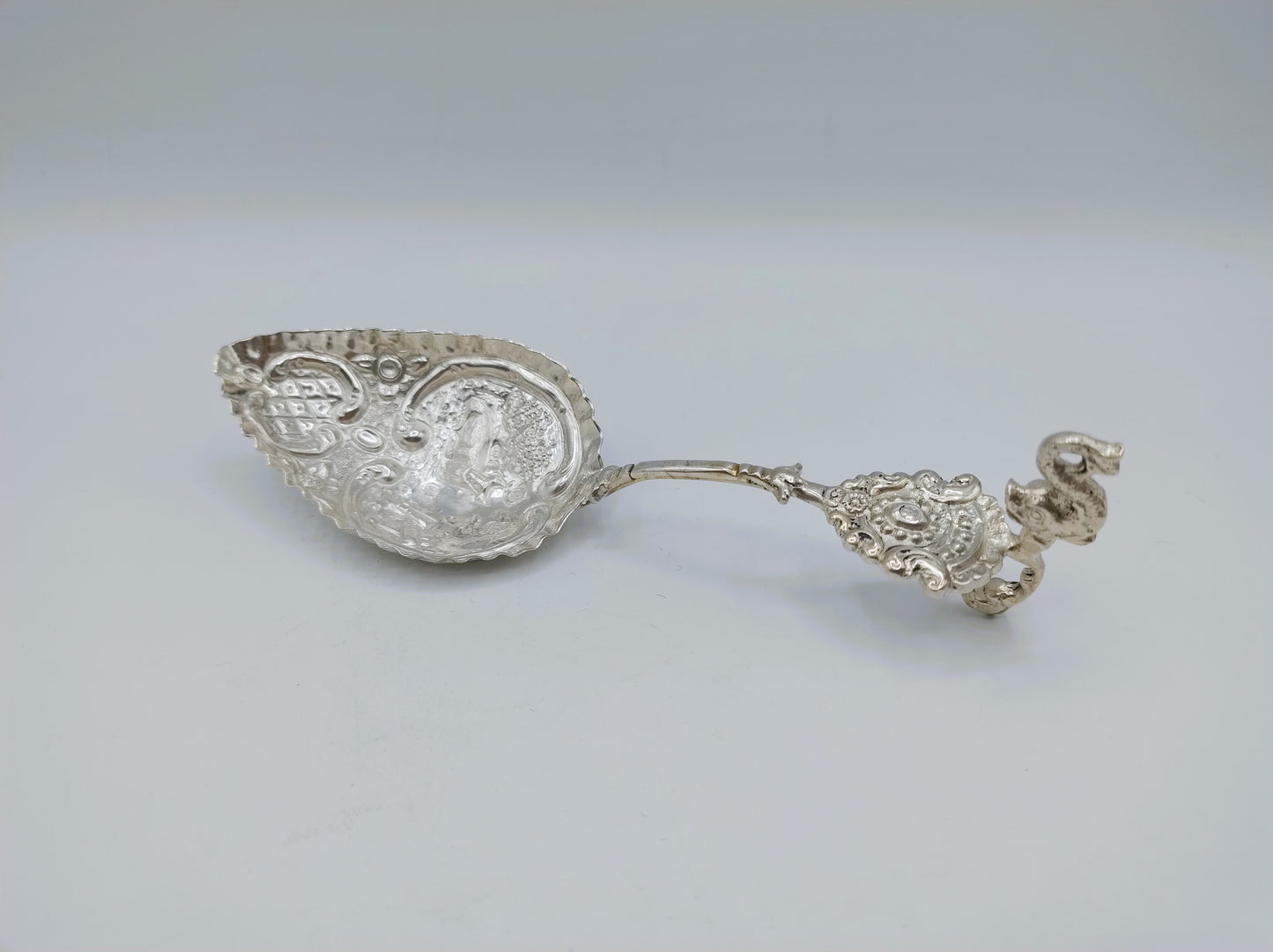 Silver cream spoon, Schoonhoven, 1893