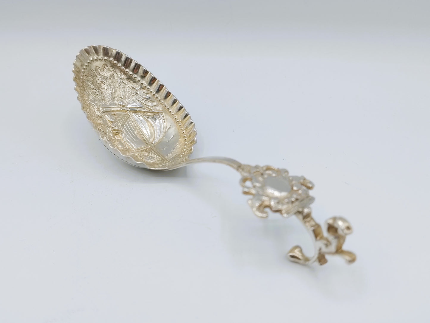 Silver cream spoon, A. de Haas, Sneek, 1895