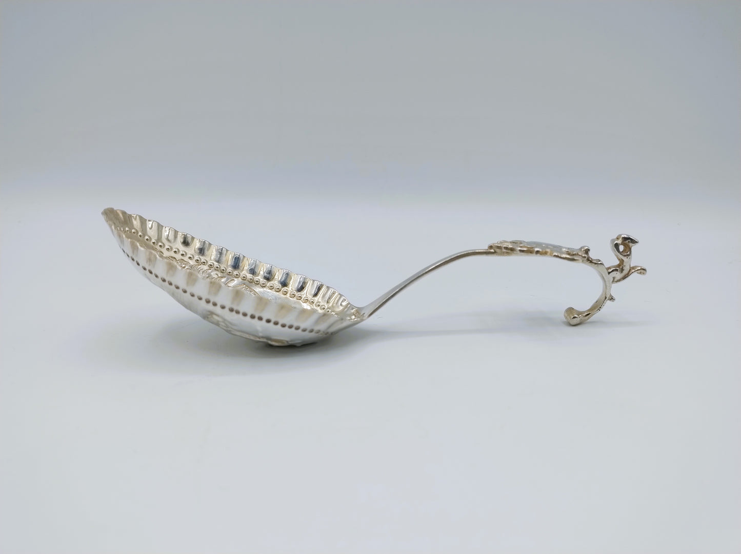 Silver cream spoon, A. de Haas, Sneek, 1895