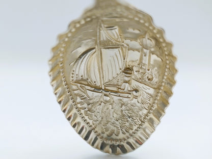 Silver cream spoon, A. de Haas, Sneek, 1895