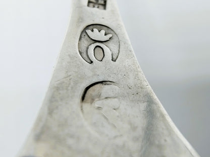 Silver cream spoon, A. de Haas, Sneek, 1895