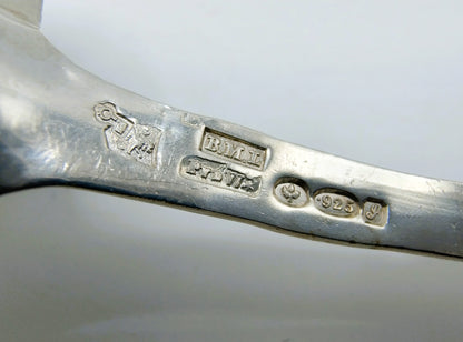 Silver cream spoon, P. van der Woude, Sneek, 1909