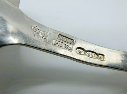 Silver cream spoon, P. van der Woude, Sneek, 1909