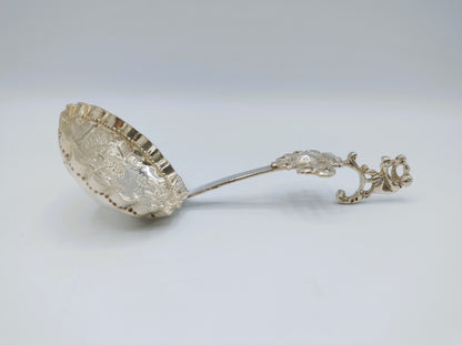Silver cream spoon, P. van der Woude, Sneek, 1907