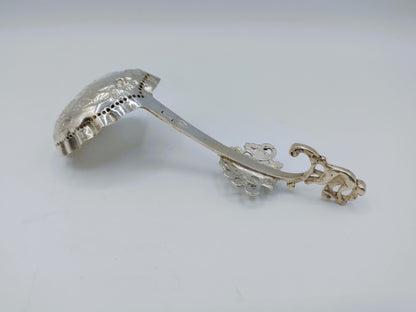 Silver cream spoon, P. van der Woude, Sneek, 1907