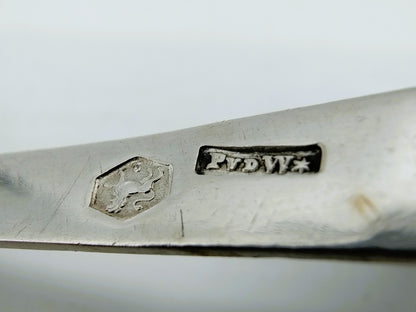 Silver cream spoon, P. van der Woude, Sneek, 1907