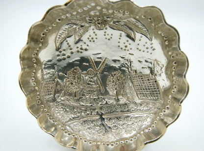 Silver cream spoon, P. van der Woude, Sneek, 1907